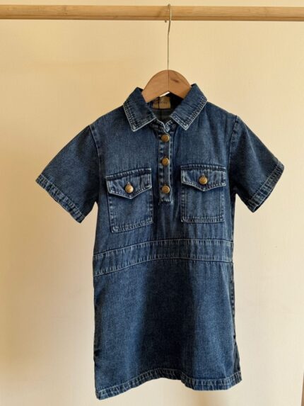 Gucci Kids Baby Girl Denim Shirt Dress