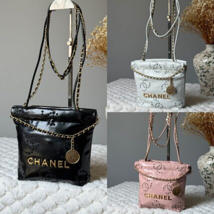 Chanel 22 Mini Hobo Eyelet Shopping Bags