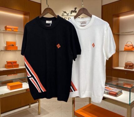 Hermes Knitted Crew-Neck T-Shirts
