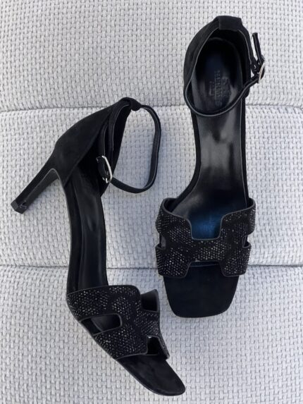 Hermes Premiere 70 Crystal-Embellished Sandal