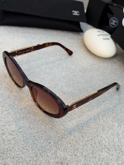 Chanel Oval Chain Sunglasses
