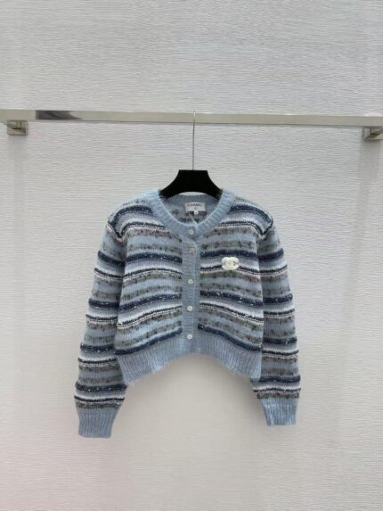 Chanel Mohair Striped Cardigans