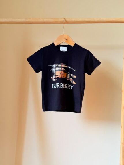 Burberry Kids Equestrian Knight Check T-Shirt