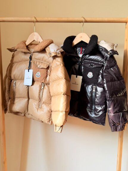 Moncler Sherpa-Patch Down Puffer Jackets