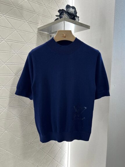 Louis Vuitton Sequin Logo Wool Cashmere Sweater