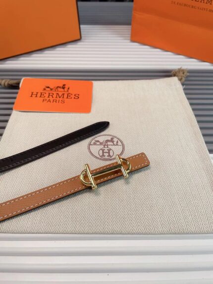Hermes Heritage Equestre Thin Leather Belts