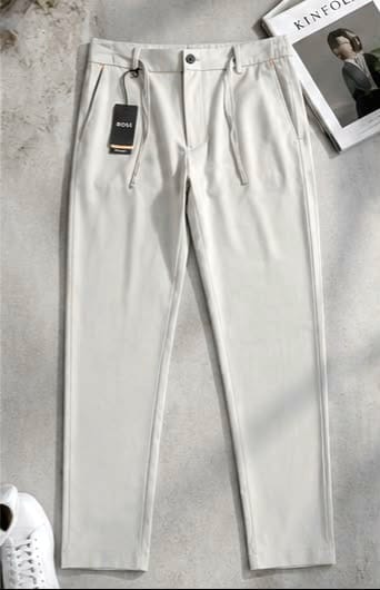 Boss Drawstring Waist Formal Trousers