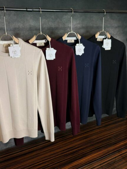 Hermes Crew Neck Sweaters