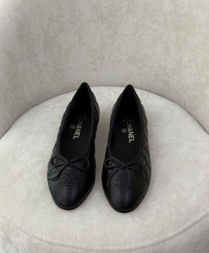 Chanel Quilted Leather Ballet Flats