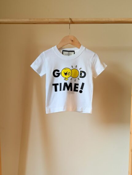 Gucci Kids White Cotton Jersey T-Shirt