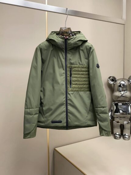 Moncler Mens Hooded Puffer Hybrid Jackets