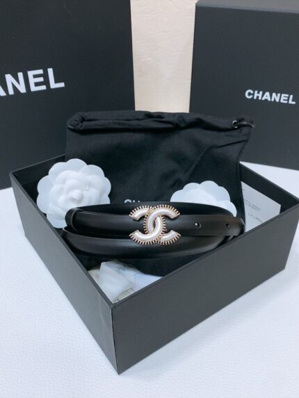 Chanel CC Logo Leather Belts