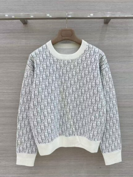 Christian Dior Oblique Jacquard Knit Sweater