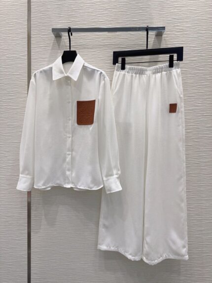 Loewe Anagram Patch Silk Pajama Co-ord Set