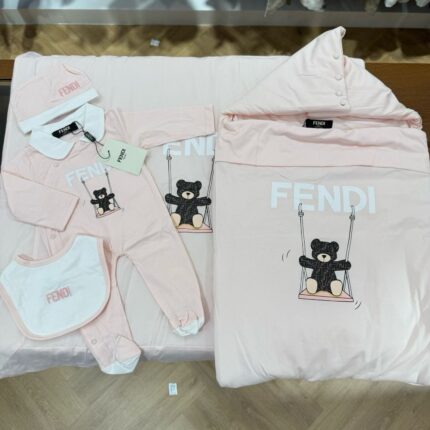 Fendi Baby Teddy Bear Swing 4-Piece Gift Set