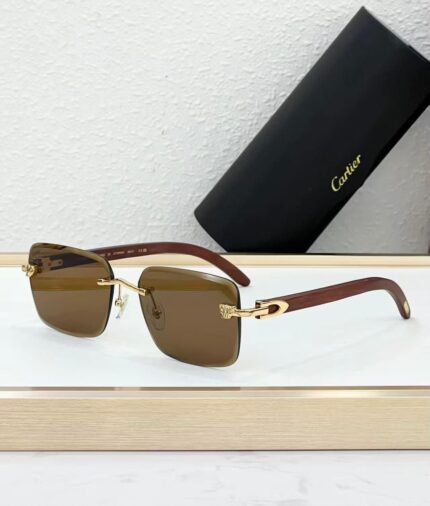 Cartier C Decor Rimless Sunglasses