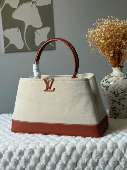 Louis Vuitton Capucines MM Tote Bag Top Handle