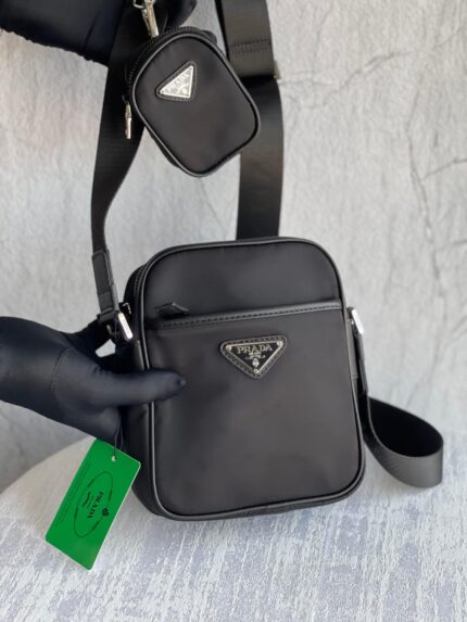 Prada Re-Nylon Crossbody Bag with Detachable Pouch