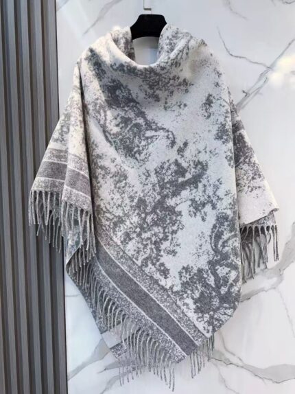 Christian Dior Toile de Fringed Shawls
