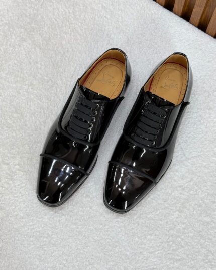 Christian Louboutin Grecoe Patent Leather Oxford Formal Shoes