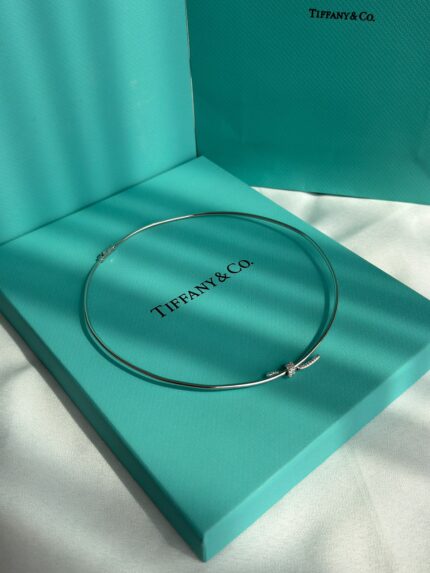 Tiffany & Co Tiffany Knot Diamond Wire Choker Necklaces