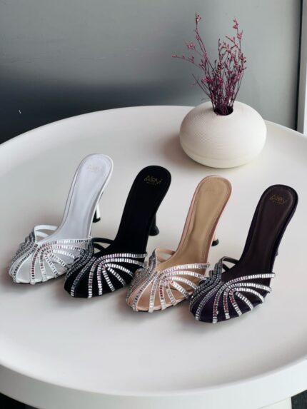 Alevi Milano Crystal Embellished Mules
