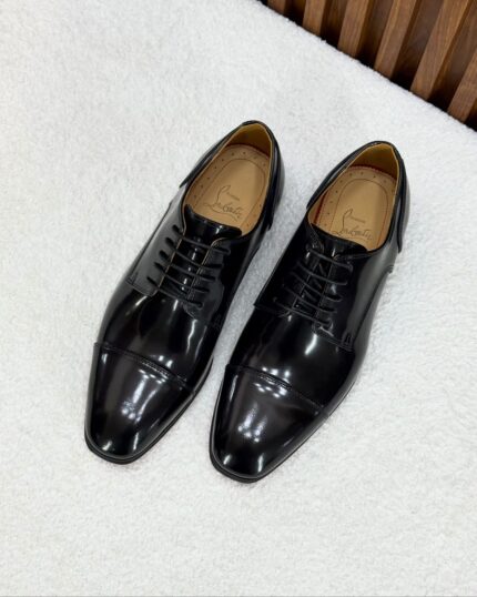 Christian Louboutin Greggo Patent Cap-Toe Oxford Dress Shoe