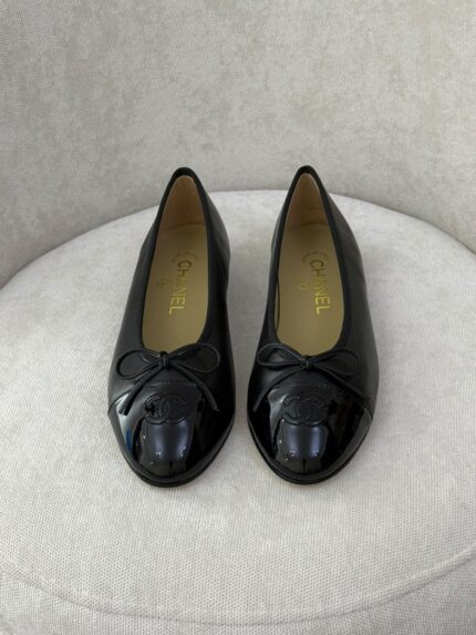 Chanel Classic Cap-Toe Ballerina Flats