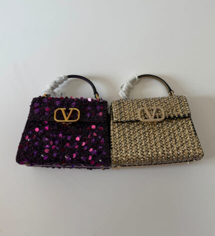 Valentino Garavani Vsling Top-Handle Embellished Bags