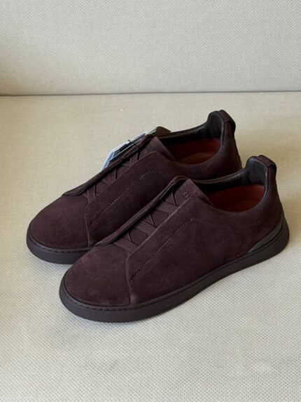 Zegna Tiziano Triple Stitch Low-Top Sneakers