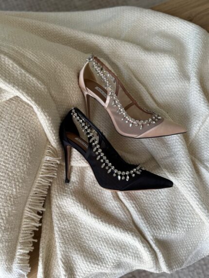 Aquazzura Temptation Crystal Pumps