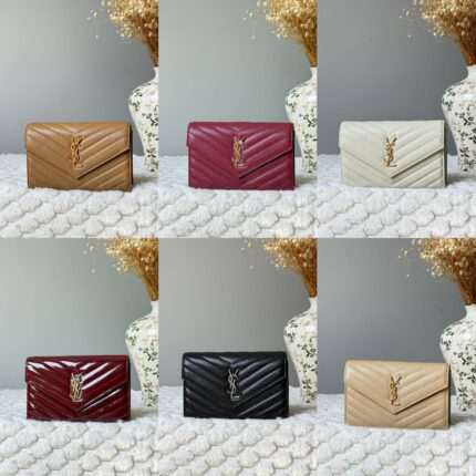 YSL Cassandre Matelasse Envelope Wallets