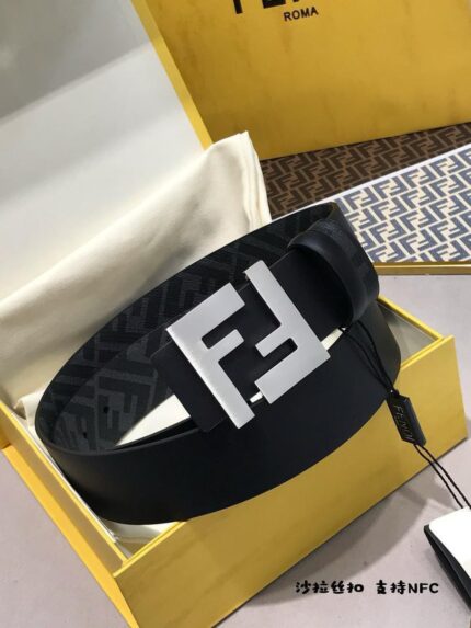 Fendi FF Buckle Reversible Belt