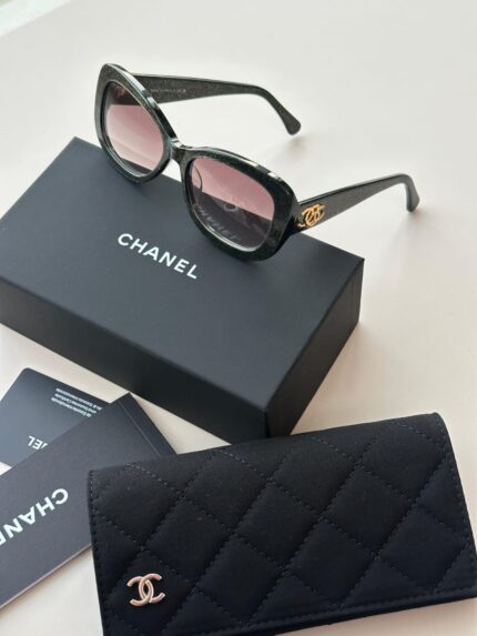Chanel Cat-Eye Glitter Sunglasses