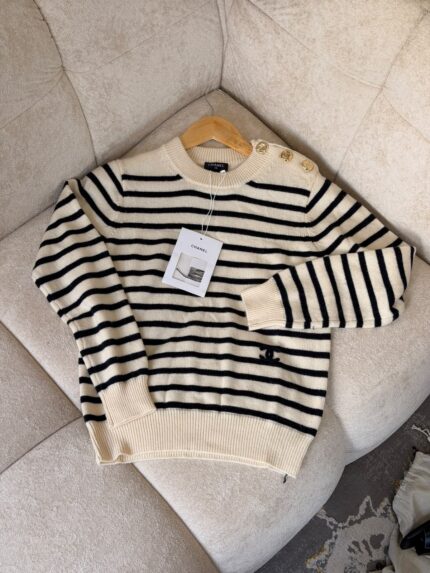 Chanel Breton Stripe Sweaters
