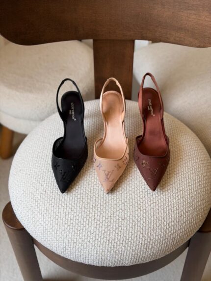Louis Vuitton Stellar Crystal Monogram Slingback Pumps