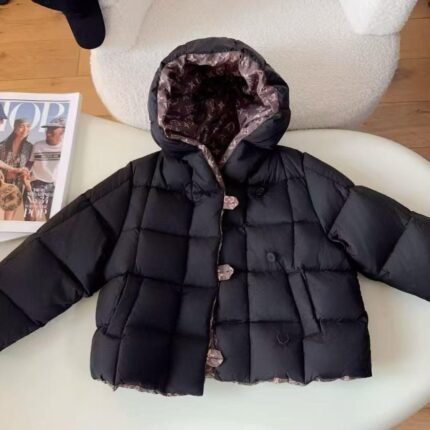 Louis Vuitton Kids Reversible Hooded Puffer Jacket