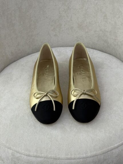 Chanel Paris Classic Two-Tone Ballet Flats