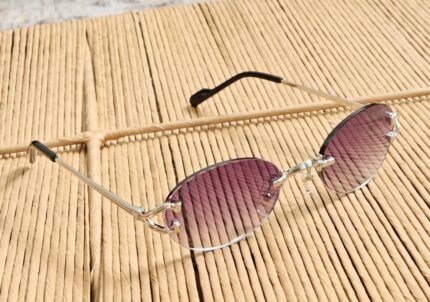 Cartier Rimless Oval Sunglasses