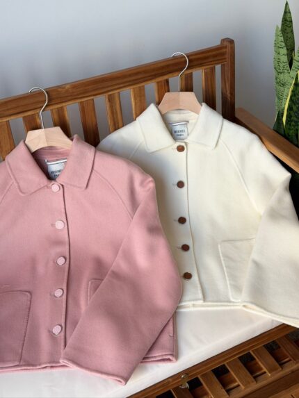 Hermes Wool-Cashmere Cropped Jackets