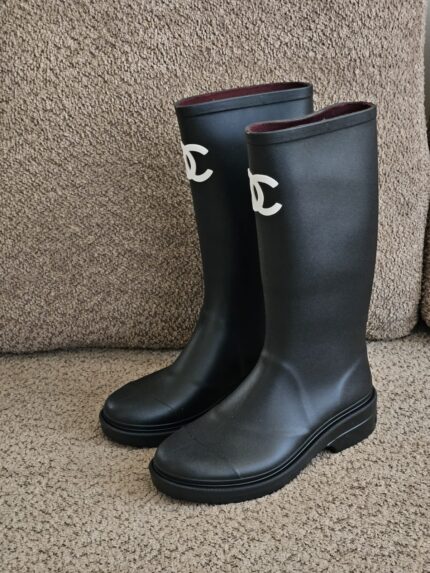 Chanel CC Wellington Rain Boots