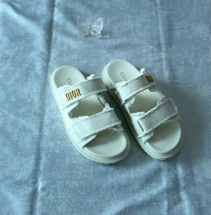 Christian Dior DiorAct Canvas Slide Sandals