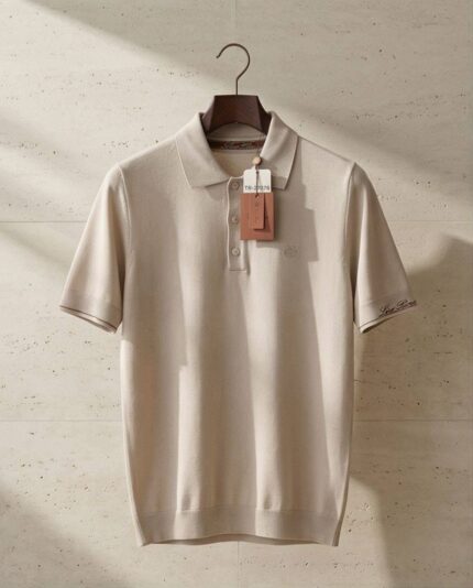Loro Piana Knitted Silk and Cotton Polo Shirts