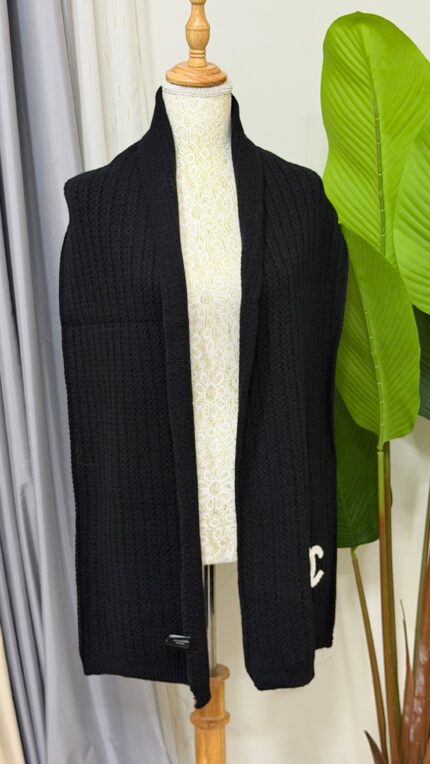 Chanel Cable Knit Cashmere Scarfs