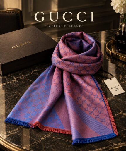 Gucci GG Monogram Reversible Stole Shawls