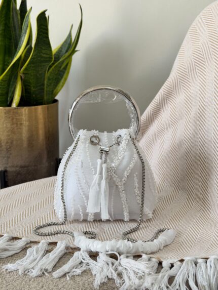 Jimmy Choo Bon Bon Beaded Bucket Bag