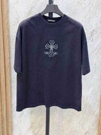Chrome Hearts Vintage Washed Cross Patch T-Shirts