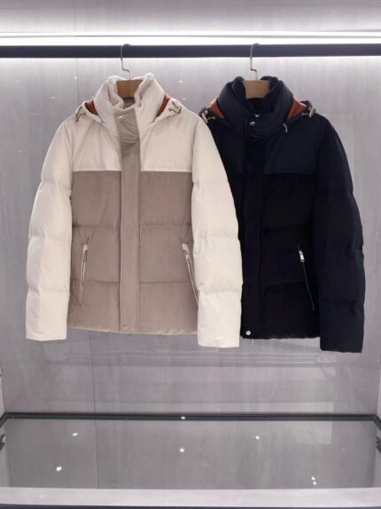 Zegna Two-Tone Padded Puffer Jacket