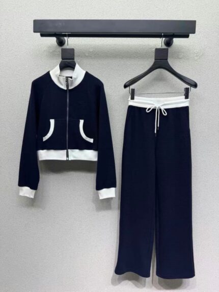 Christian Dior Two-Piece Knit Tracksuits