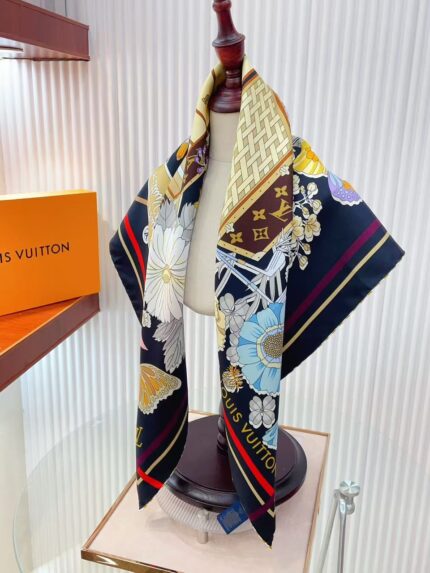 Louis Vuitton Floral Monogram Silk Scarfs